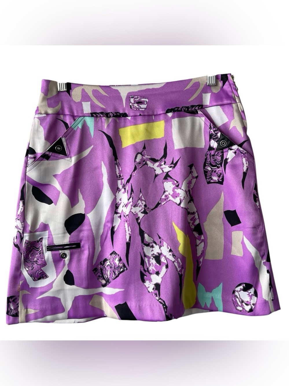 Jamie Sadock Purple Thunderbird Print Golf Skort Size 4
